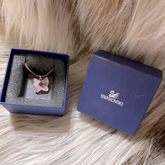 Swarovski Butterfly Amethyst Necklace - Picture 2 of 7